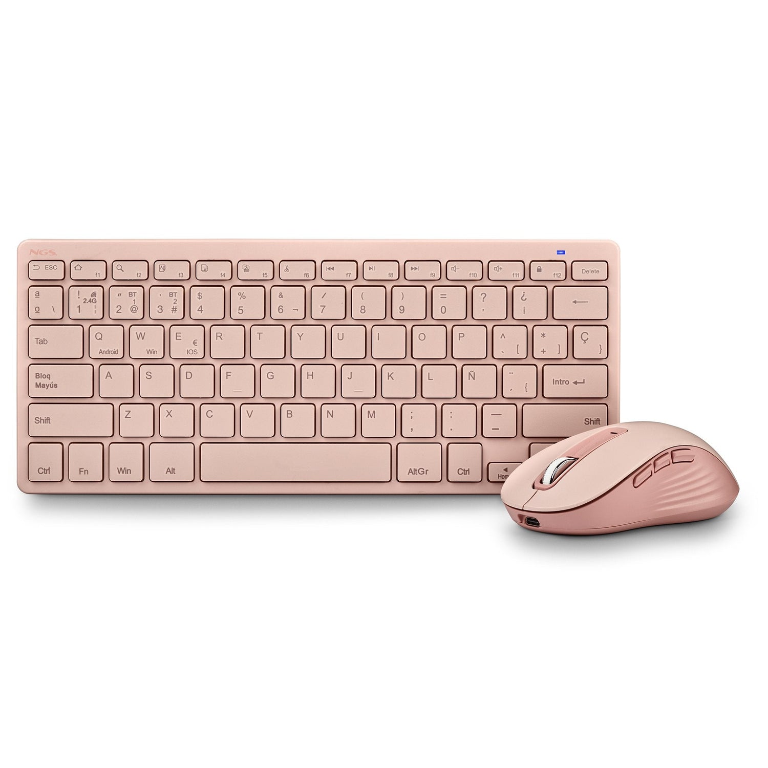 EAN 8435430625455 - NGS FANTASY (QUERTY, ES) teclado Ratón incluido Universal RF Wireless + Bluetooth QWERTY Español Rosa imagen 2
