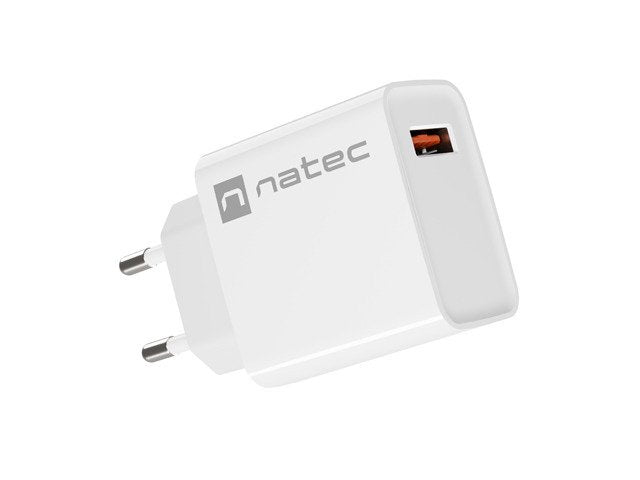 Cargador Usb Natec Ribera Usb-A 18w Blanco
