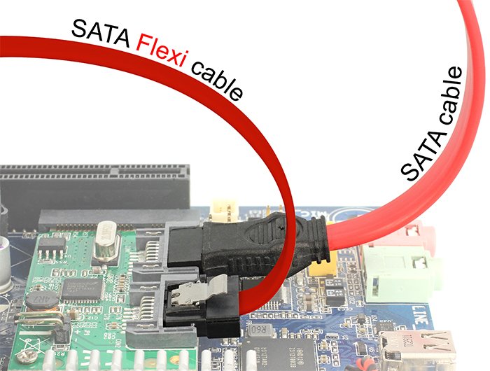 EAN 4043619838325 - DeLOCK 0.1m 2xSATAIII cable de SATA 0,1 m Rojo imagen 3