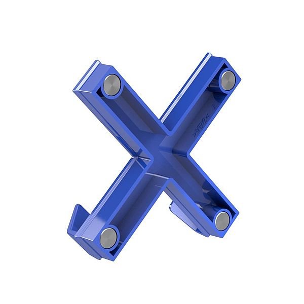 Novus Dahle 95550 Imán Mega Magnet Cruz Xl 9x9cm C/Ganchos Azul