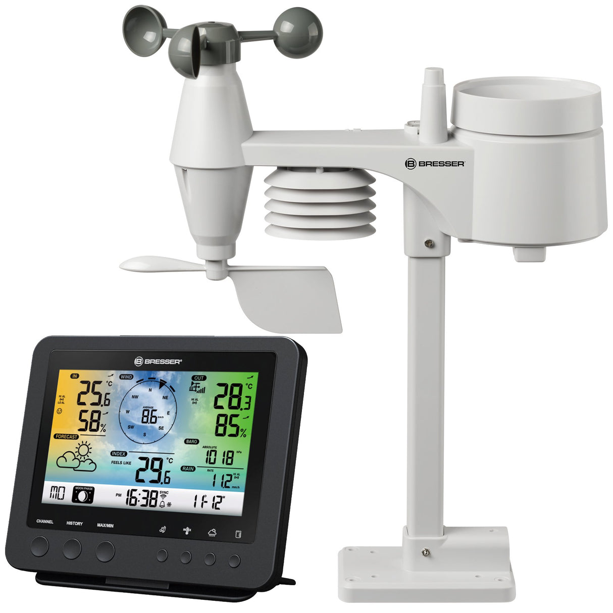 EAN 4007922058429 - Bresser Optics 7002580 estación meteorológica digital Negro Corriente alterna Wifi imagen 1