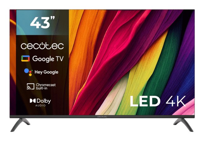 EAN 8435484009782 - Cecotec ALU40043 109,2 cm (43") 4K Ultra HD Smart TV Negro imagen 1