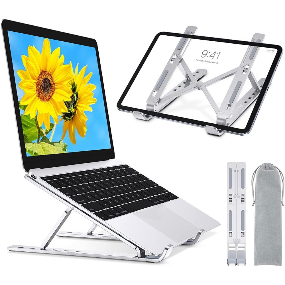 EAN 8059018364255 - Techly ICA-TBL 134TY soporte para ordenador portátil Plata 40,6 cm (16") imagen 1