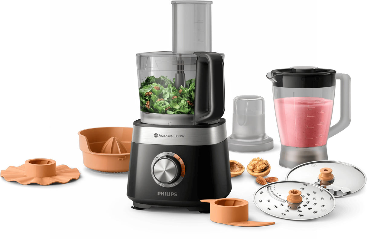 EAN 8710103908401 - Philips Viva Collection HR7530/10 robot de cocina 850 W 2,1 L Negro imagen 5