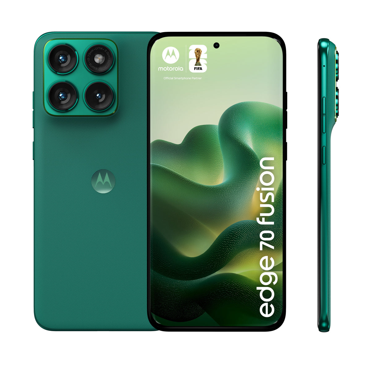 Motorola Edge 70 Fusion 5g Smartphone Sim Doble Ram 8 Gb / Memoria Interna 256 Gb Pantalla Oled 6.78" 2772 X 1272 Píxeles (144 Hz) 3 X Cámaras Traseras 50 Mp 13 Mp Front Camera 32 Mp Pantone Sporting Green