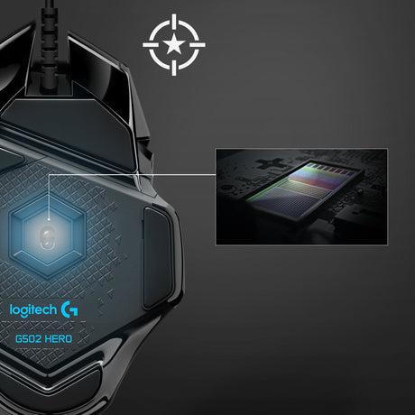 EAN 5099206080263 - Logitech G 910-005470 ratón Juego mano derecha USB tipo A Óptico 25600 DPI imagen 3