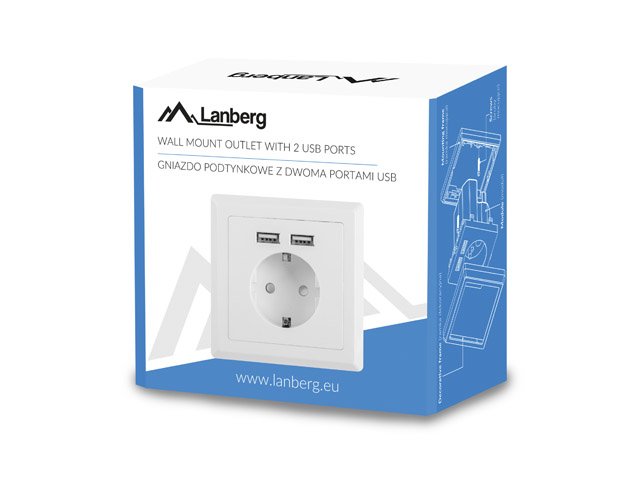 EAN 5901969414424 - Lanberg AC-WS01-USB2-F set de conectores y conector Socket 1366 imagen 5