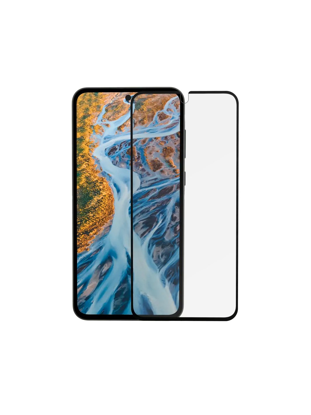 Dbramante1928 Eco-Shield Protector De Pantalla Para Teléfono Móvil Cristal Color Del Marco Negro Para Samsung Galaxy A15