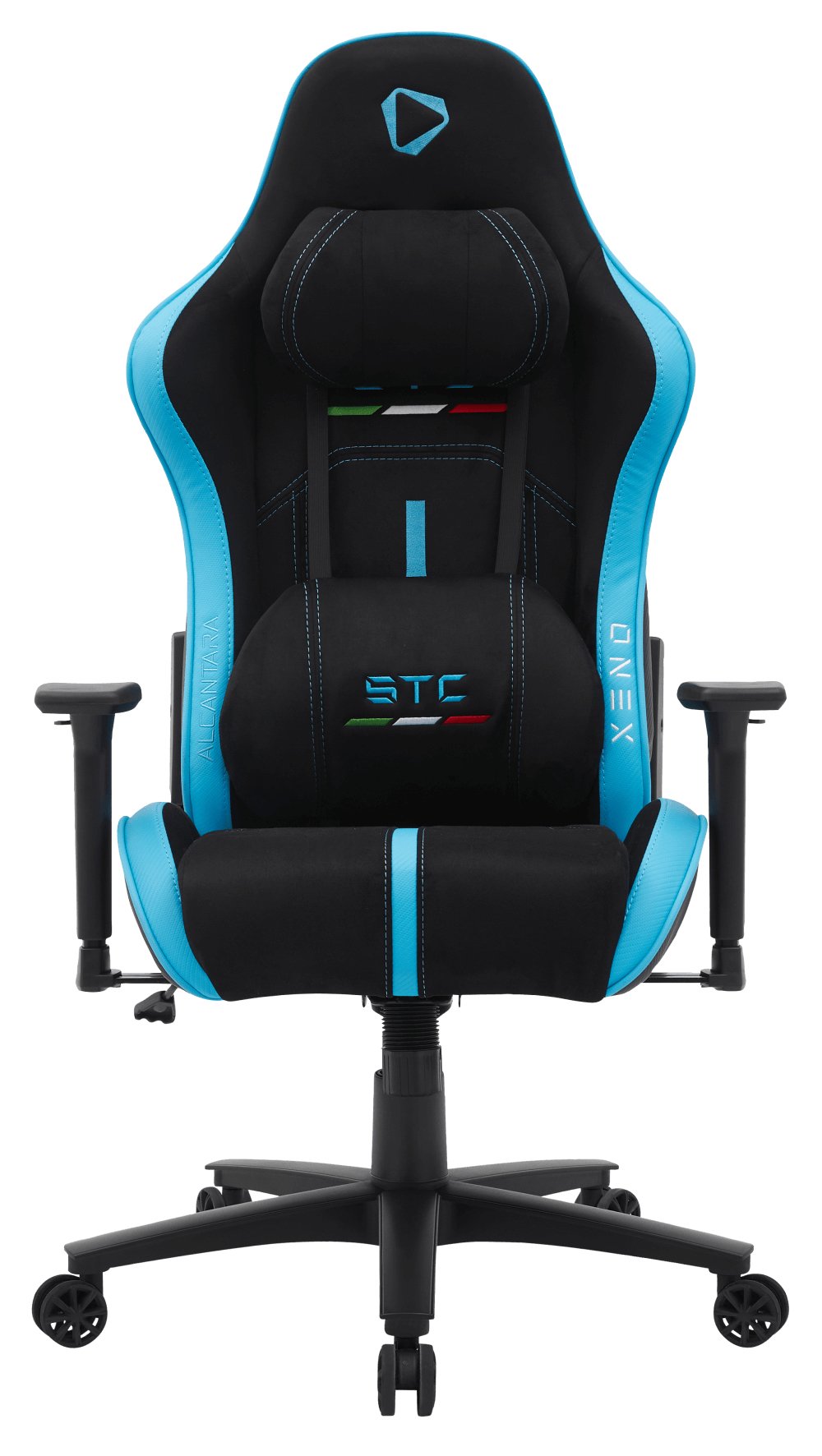Silla Gaming Onex Stc Alcantara Serie L - Negro Azul