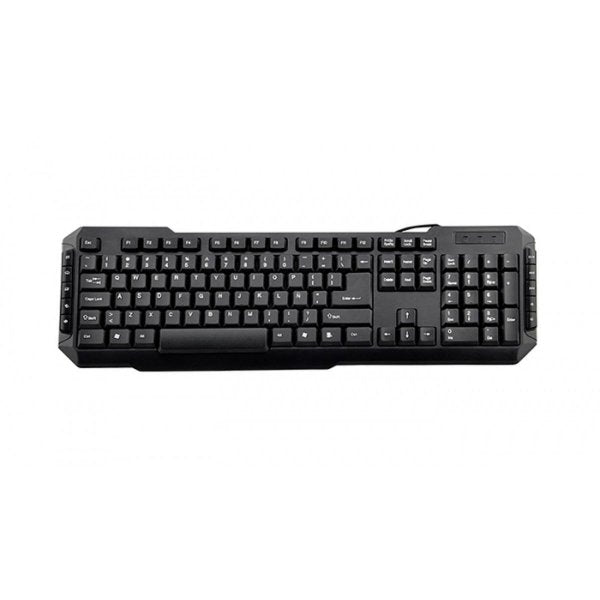 Teclado Español 3go Kb Drile Multimedia Menbrana Usb - 105 Teclas + 10 Multimedia - Color Negro