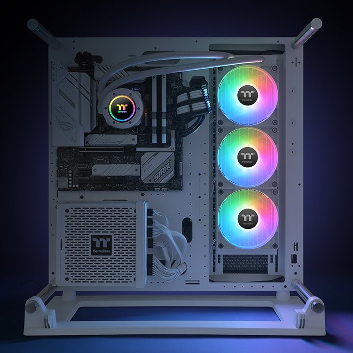 Thermaltake Th360 V2 Argb Sync All-In-One Liquid Cooler Snow Edition, Blanco