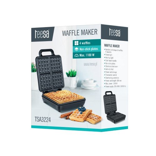 Waffle Maker 4 Wagffels 1100w