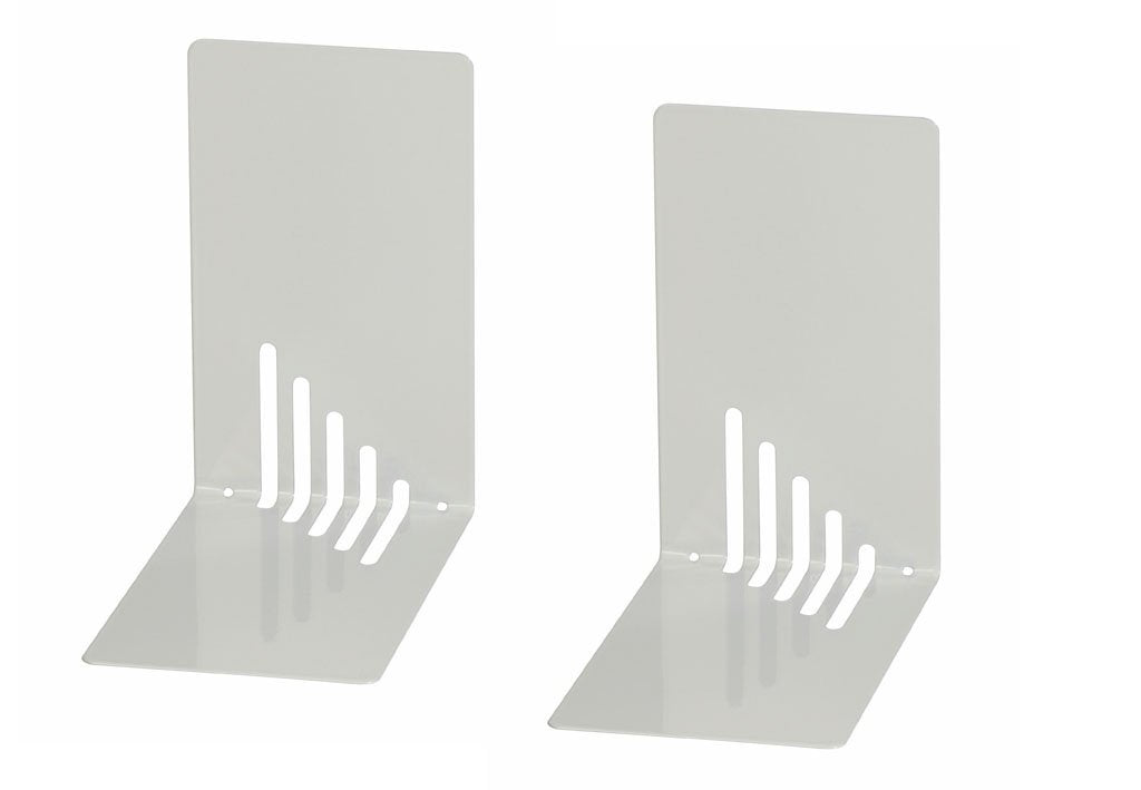 Jakob Maul Gmbh Maul - Sujetalibros - Metal - Gloss Gris (Paquete De 2)