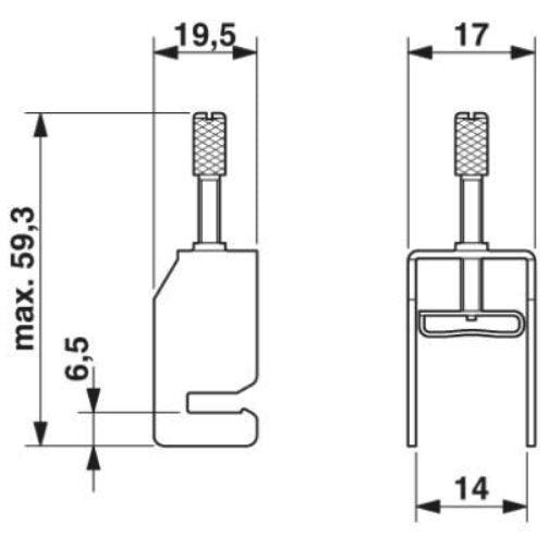 Phoenix 3025176 Sk 14 Schirmanschlussklemme