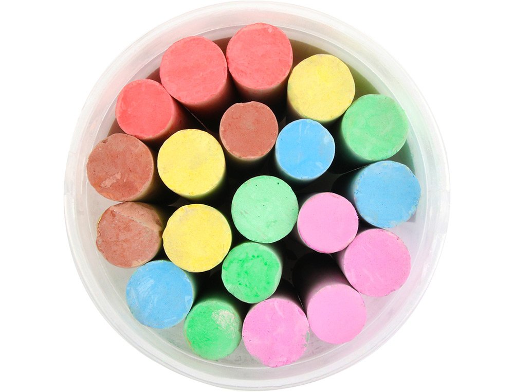 Tiza Color Para Suelo Cubilete 2