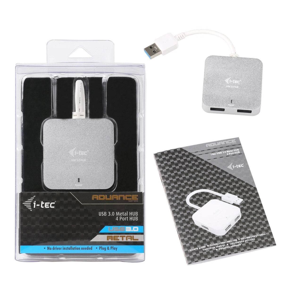 I-Tec Metal Usb 3.0 Passive Hub 4 Port