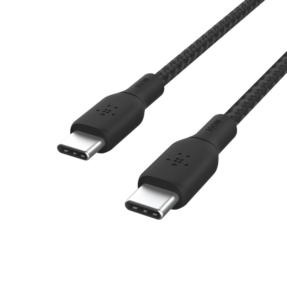 Cable 100w Usb-C To Usb-C Braided 2m Negro