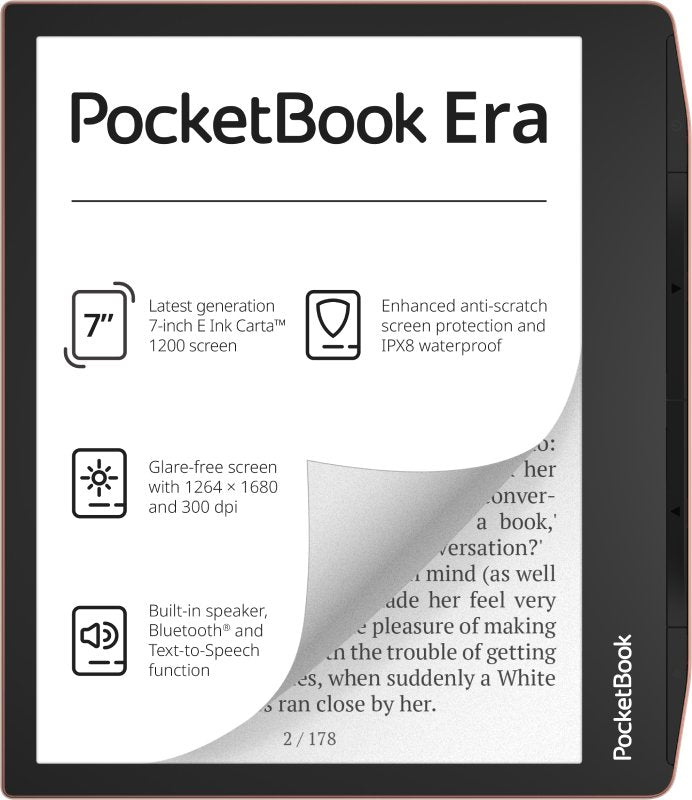 Pocketbook Era Stardust Lectore De E-Book Pantalla Táctil 16 Gb Negro, Cobre