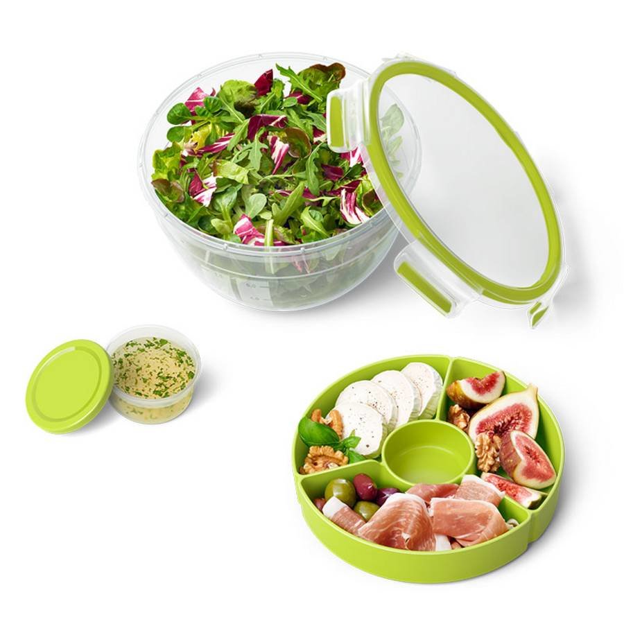 EAN 4009049532301 - EMSA N10713 Alrededor Caja 2,6 L Verde, Transparente 3 pieza(s) imagen 2