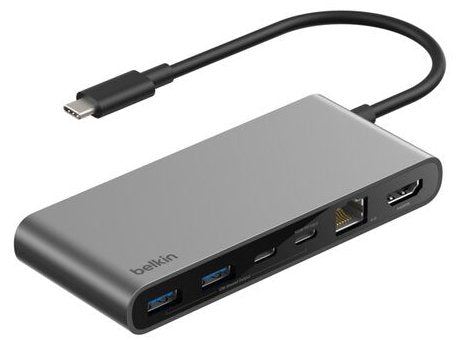 Belkin Inc024hqsgy Hub De Interfaz Usb Tipo C 10000 Mbit/S Gris