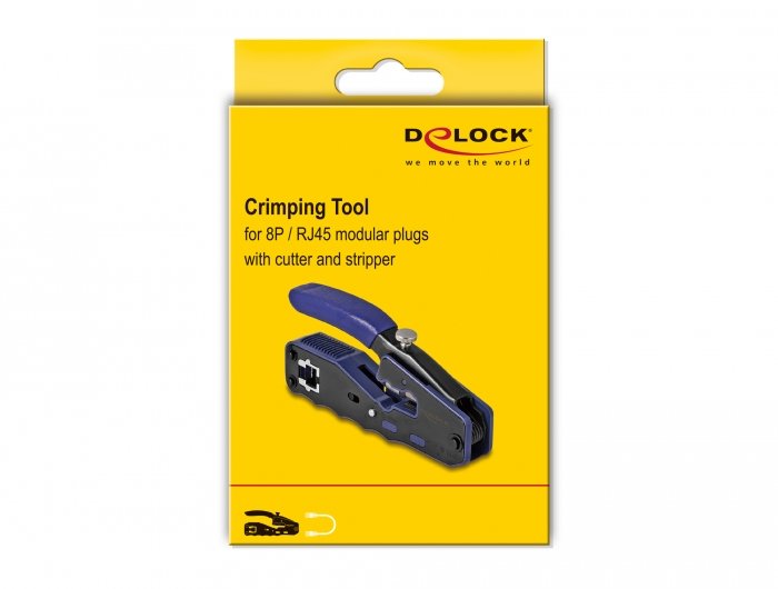 EAN 4043619905775 - DeLOCK 90577 crimpadora Herramienta para prensar Negro, Azul imagen 6