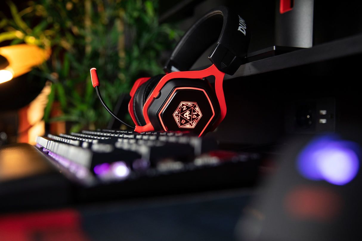 EAN 3328170294553 - Konix KX DND D20 7.1 GAMING HEADEST Auriculares Alámbrico Diadema Juego USB tipo A Negro, Rojo imagen 5