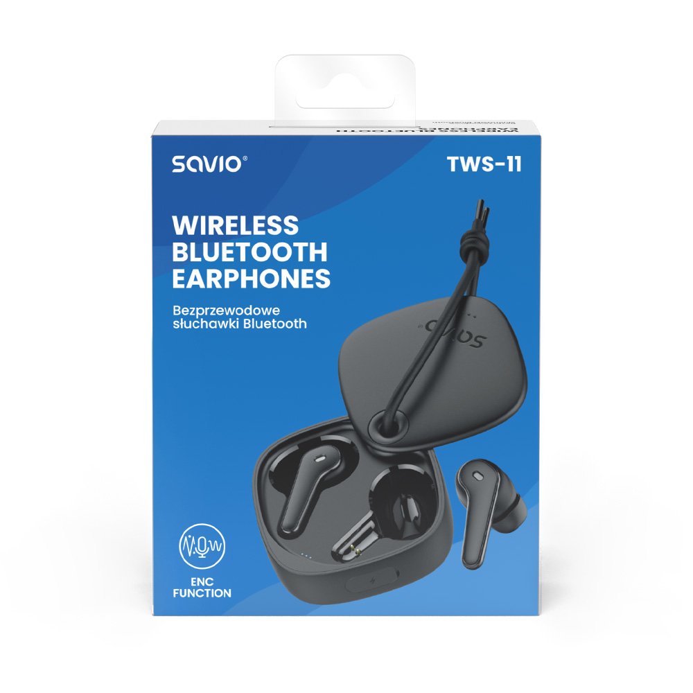 EAN 5901986048107 - Savio TWS-11 auricular y casco Auriculares True Wireless Stereo (TWS) Dentro de oído Llamadas/Música USB imagen 10