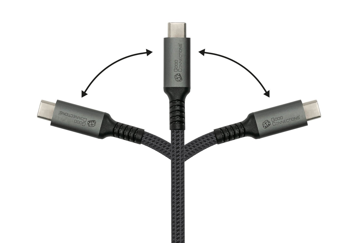 Cable Alcasa 2240-Cct005a Usb Usb 2.0 2 M Usb C Negro