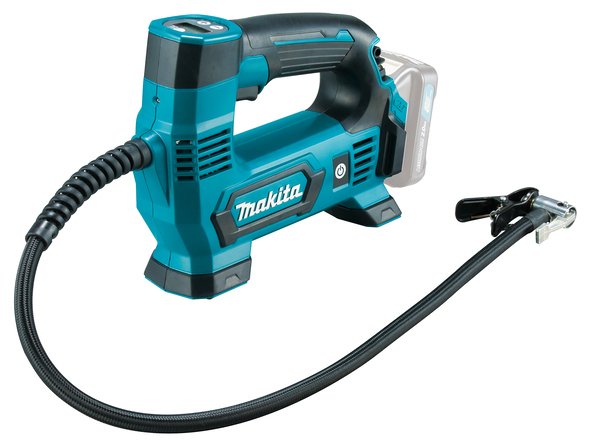 Compresor De Batería Mp100dz, 12volt, Bomba De Aire Azul / Negro, Hasta El Máx. 8.3 Bar, Sin Batería Y Cargador