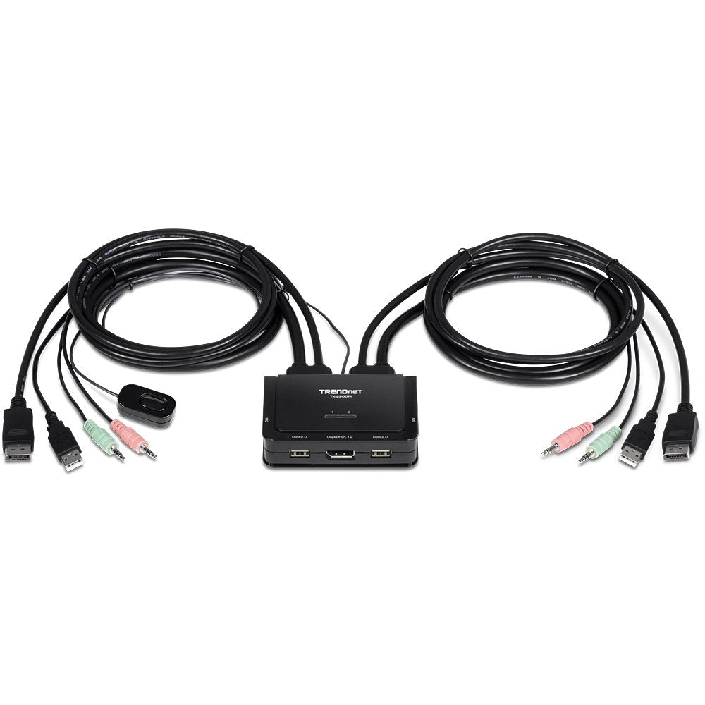 EAN 0710931170283 - Trendnet TK-220DPI interruptor KVM Negro imagen 2