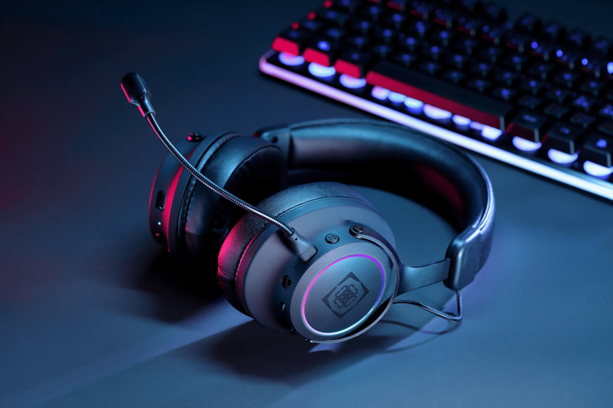 Deltaco Dh440 Gaming Headset Wireless Usb Rgb 7.1 Sur. Sw