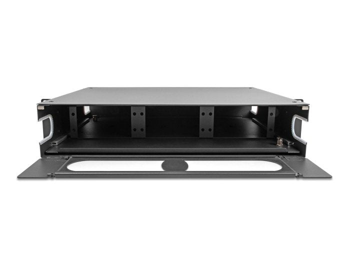 Delock 66752 Panel De Conexiones De 19" De Fibra Óptica Con Ventana De Visualización Sin Equipar 2u Gris Oscuro