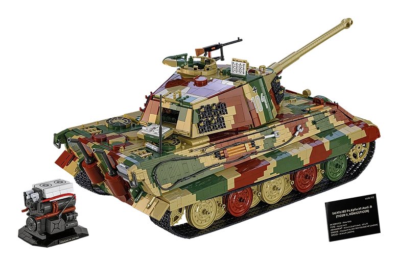 Cobi Tiger Ii King Tiger, Juguete De Construcción Escala 1:12 Cobi-2808