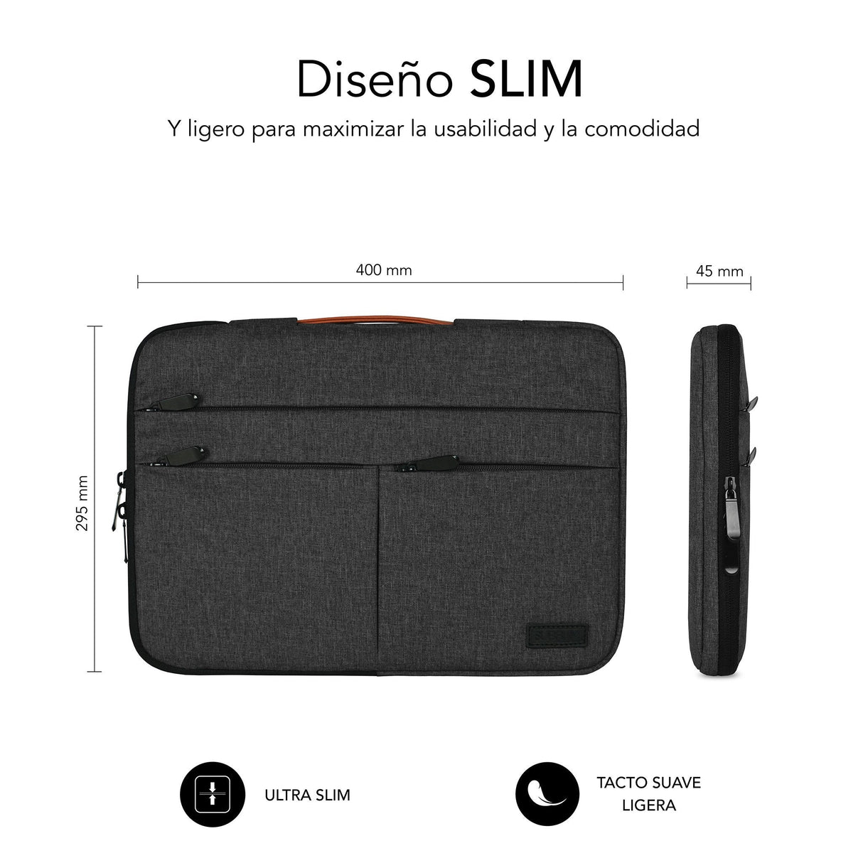 EAN 8436586742713 - SUBBLIM SUBLS-AP36050 maletines para portátil 39,6 cm (15.6") Gris imagen 6