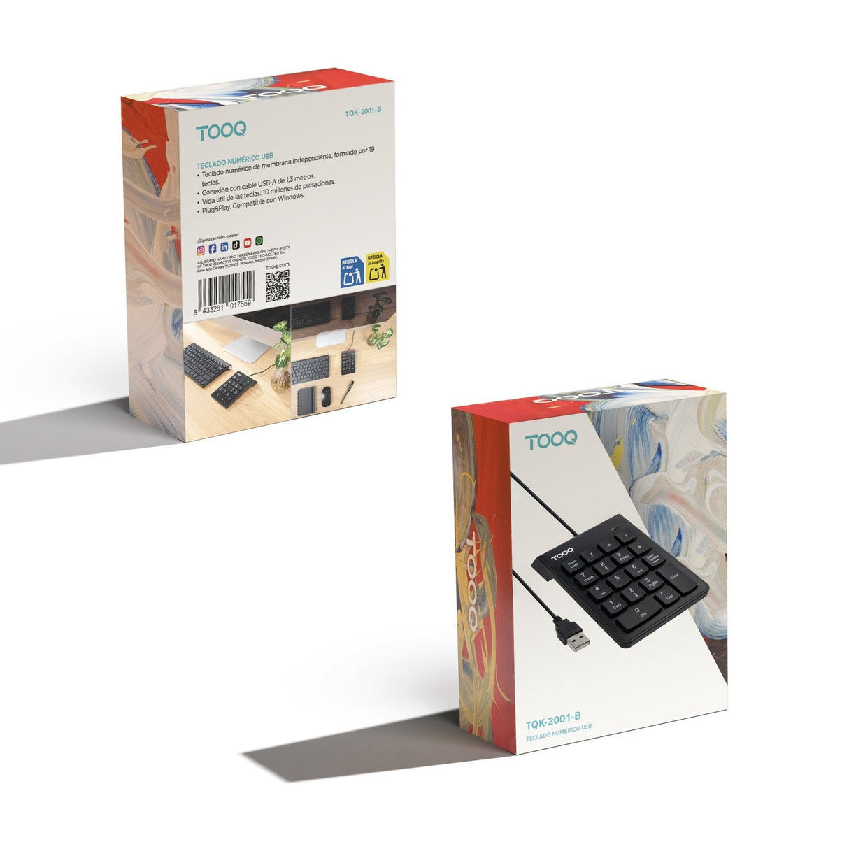 Teclado Numérico Tooq Tqk-2001-B
