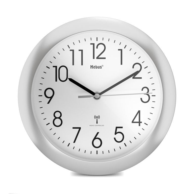 Mebus 52451 Reloj De Mesa O Pared Reloj Digital Alrededor Blanco