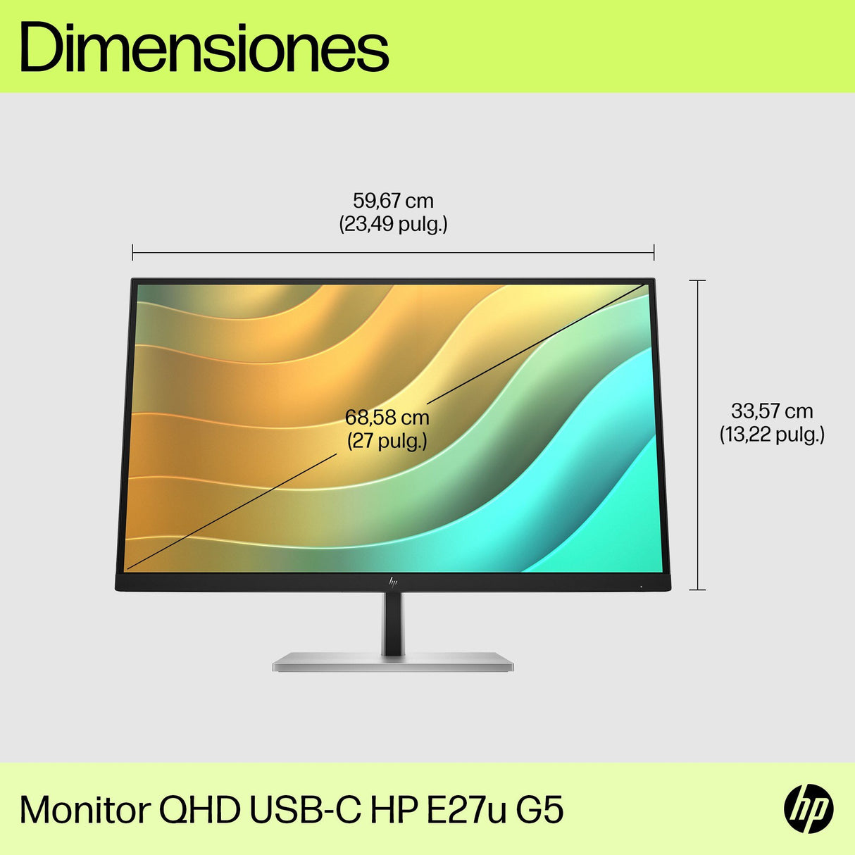 EAN 0196786295973 - HP E27u G5 QHD USB-C Monitor pantalla para PC 68,6 cm (27") 2560 x 1440 Pixeles Quad HD LCD Negro imagen 10