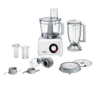 Robot De Cocina Bosch Home Mc812w501 1000 W 3,9 L Blanco Balanza Integrada Blanco, 3,9 L, Blanco, Giratorio, Batir, Mezcla, Picar, Corte, Mezcla, Puré, 1,5 L, Ce, Eac, Vde