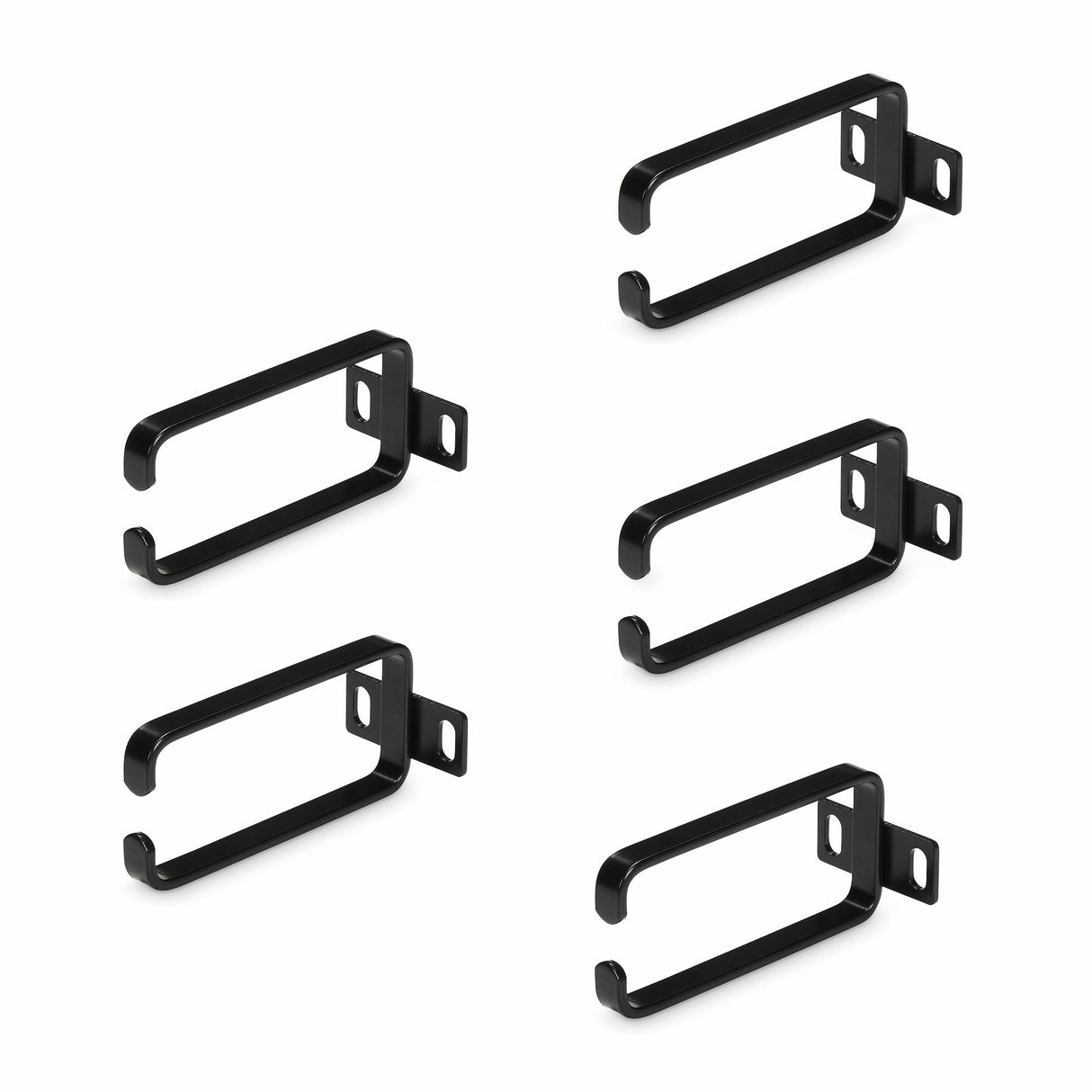 5-Pack 1u Vertical Cable Management D-Ring Hooks,