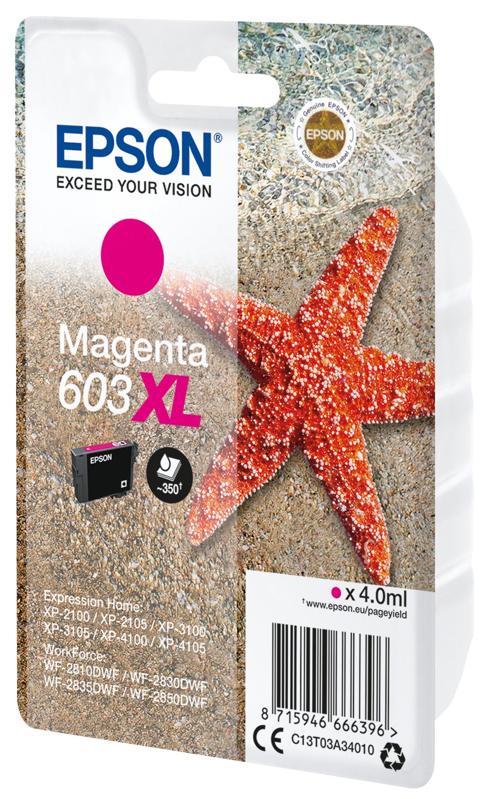 EAN 8715946666396 - Epson C13T03A34010 cartucho de tinta 1 pieza(s) Original High (L) Yield imagen 1