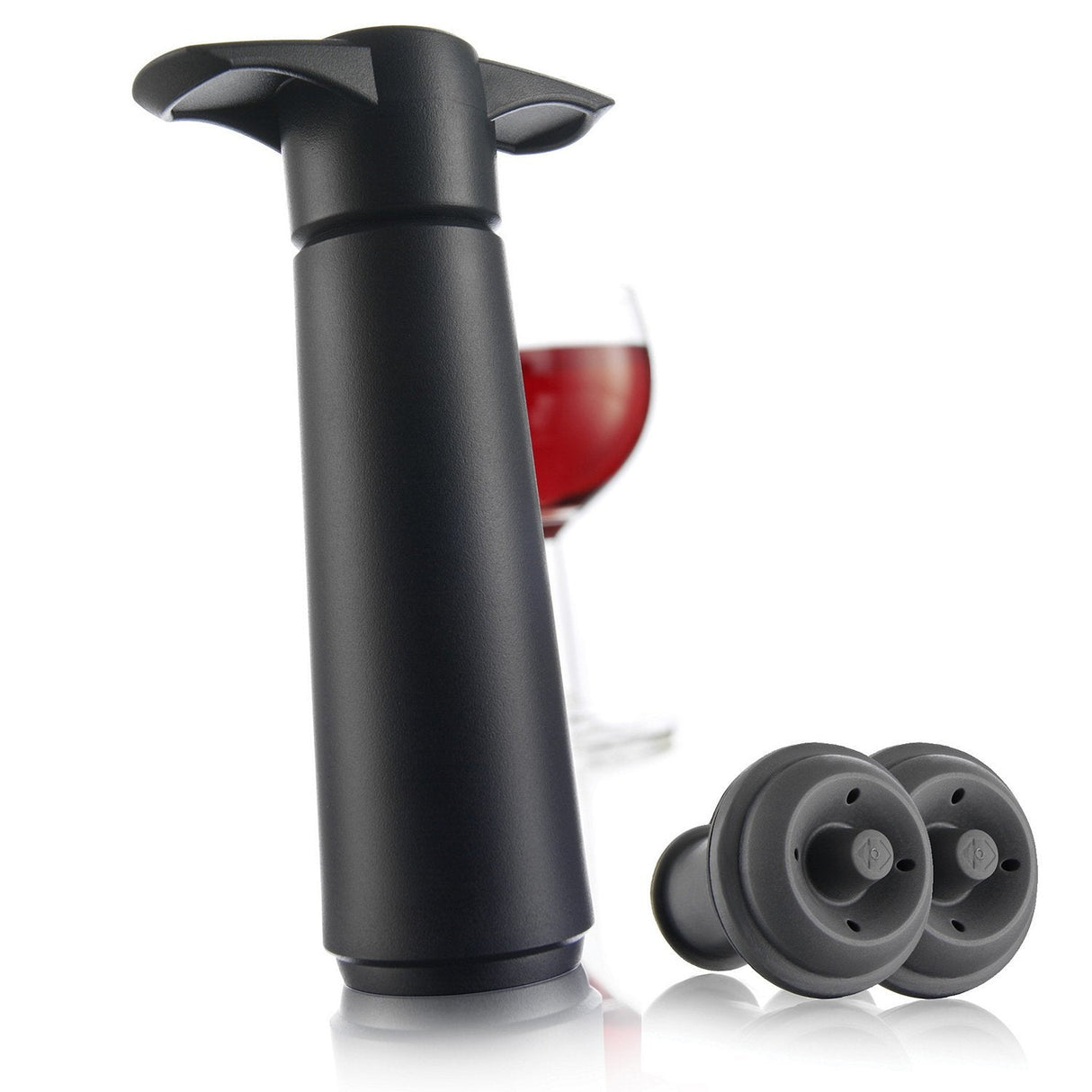 Vacu Vin Weinpumpe Negro Con 2 Stopfen