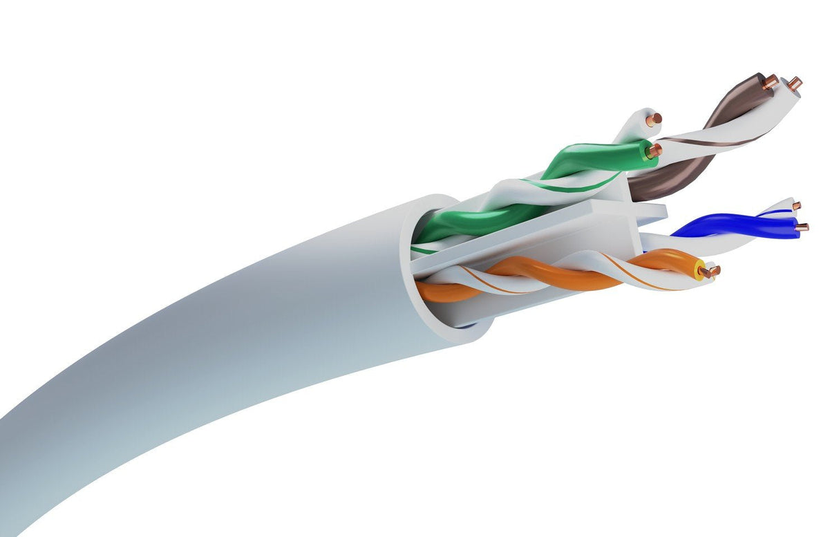 Cable De Red Extralink Cat6 Utp (U/Utp) V2 Indoor Twisted Pair 100m