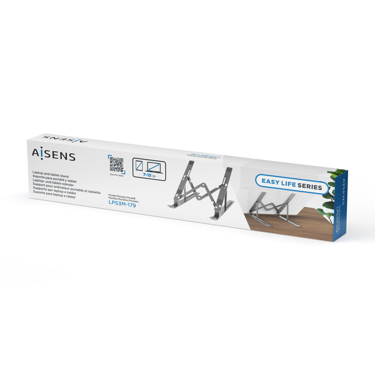 EAN 8436574708813 - AISENS LPS3M-179 soporte para ordenador portátil Soporte para ordenador portátil y tableta 38,1 cm (15") imagen 4
