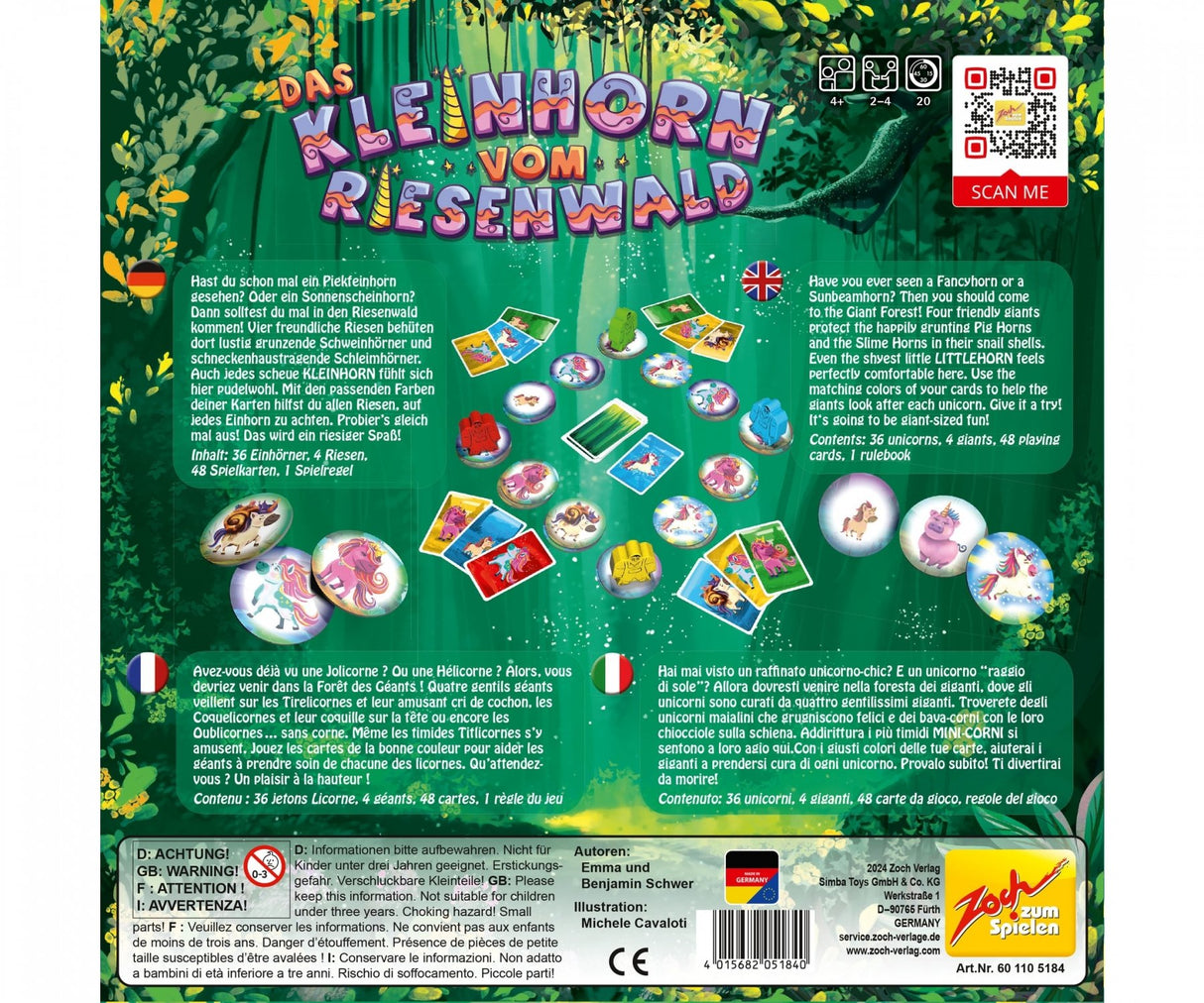 EAN 4015682051840 - Zoch 601105184 juego de tablero Das Kleinhorn vom Riesenwald 20 min Juego de mesa Emparejamiento imagen 5