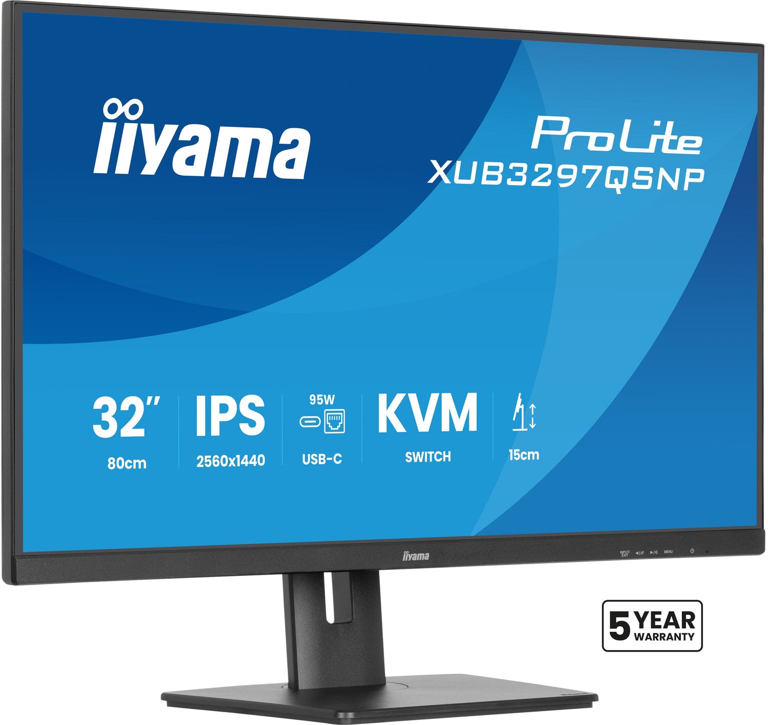Monitor Iiyama  32" Xub3297qsnp-B1 16:9 2xhdmi+Dp+Usb-C