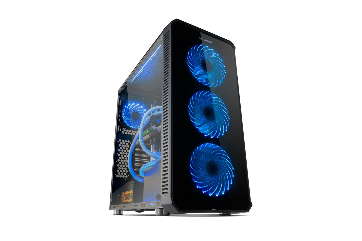 Caja Pc Nox Atx Hummer Tgx. Torre. Cristal Templado Usb 3.0 Con Ventiladores