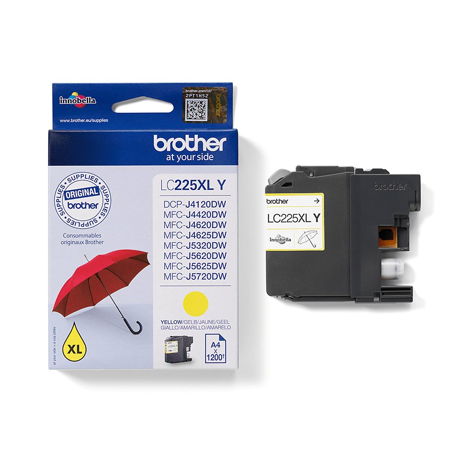 EAN 4977766735971 - Brother LC225XLY cartucho de tinta 1 pieza(s) Original Alto rendimiento (XL) Amarillo imagen 2