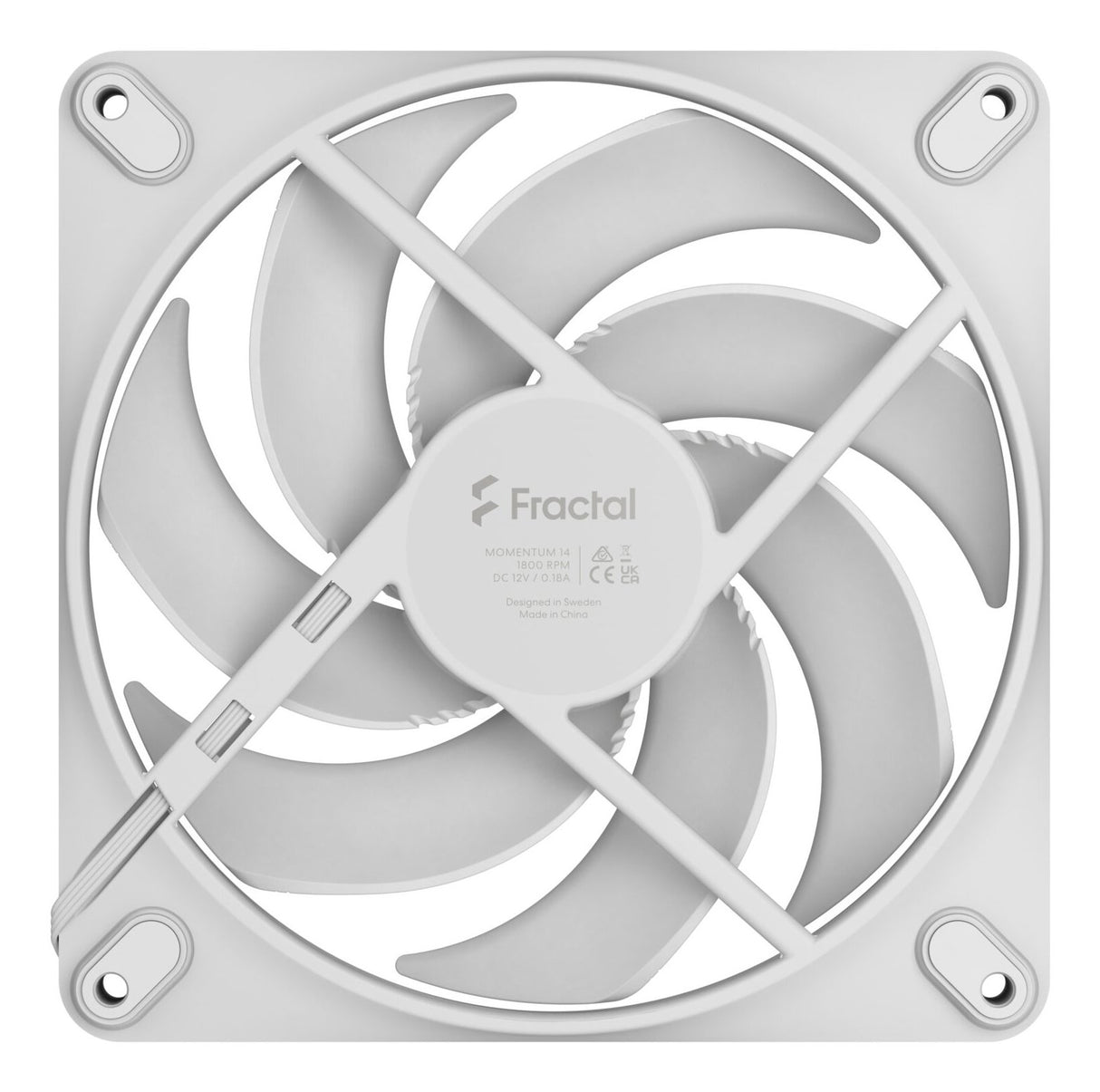 EAN 7340172708872 - Fractal Design Momentum 14 Carcasa del ordenador Ventilador 14 cm Blanco 1 pieza(s) imagen 4