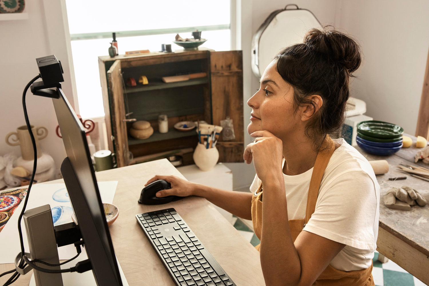 Teclado Inglés Hp Inalámbrico Programable 450