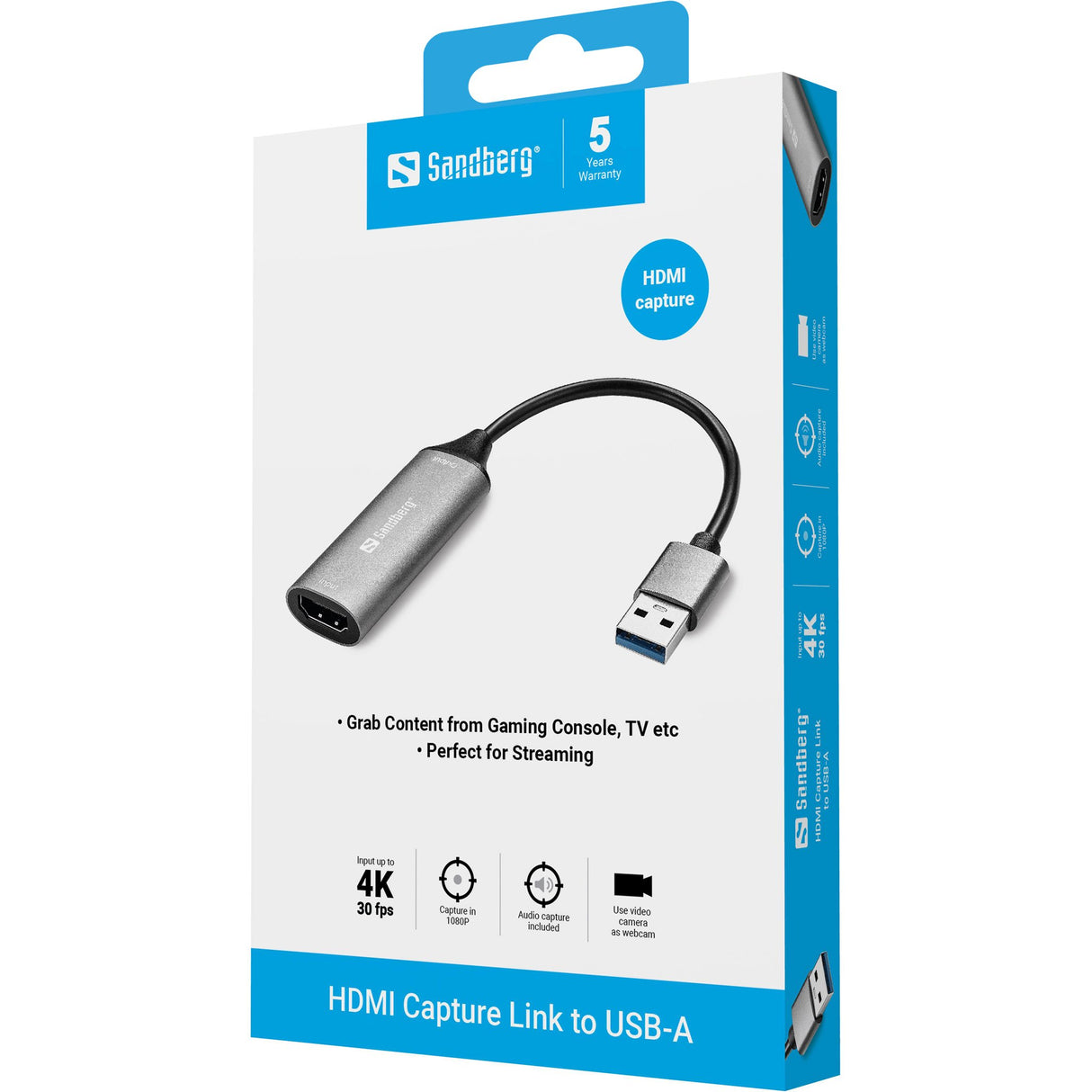 EAN 5705730134197 - Sandberg 134-19 Adaptador gráfico USB Gris imagen 3
